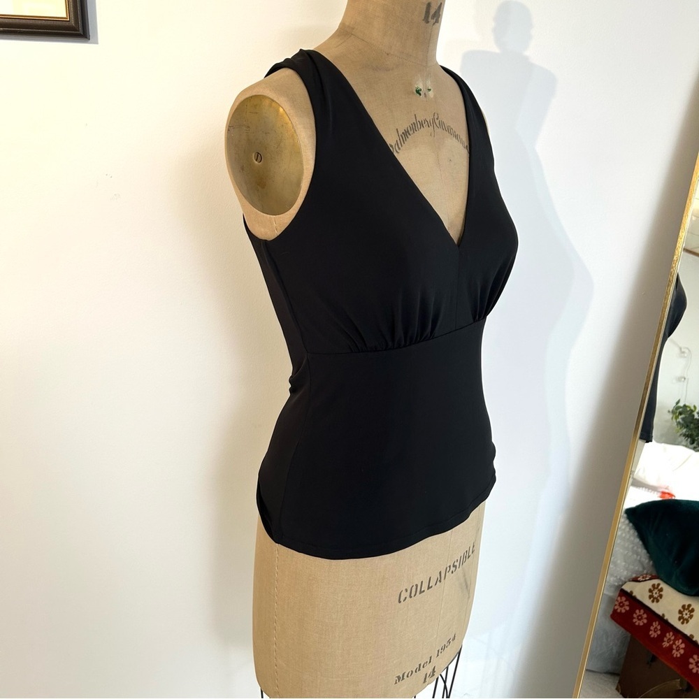 Amour Vert Black v-neck Tank Top NWT! - Picture 2 of 10